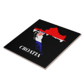 Croatia silhouette tegeltje (Zijkant)
