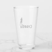 Croatia soccer glas (Achterkant)