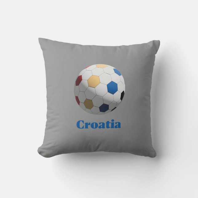 Croatia Soccer Kussen (Voorkant)