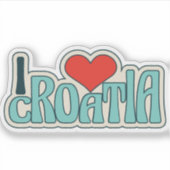Croatia Sticker – Patriotic Design (Voorkant)