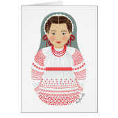 Croatian Matryoshka Card (Voorkant)
