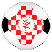 Croatie | Hrvatska | Nom À damiers Monogramme  (Tourné)