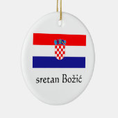 Croation Merry Ornament met kerstmis (Rechts)