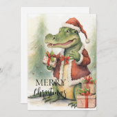 Croc A Claus Feestdagenkaart (Voorkant / Achterkant)