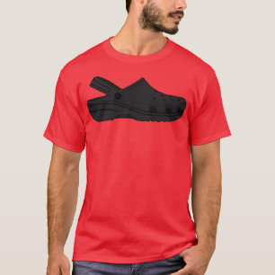 Croc Clog Black Shoe T-shirt