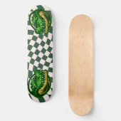 Croc Heads Checkerboard-ontwerp Skateboard (Voorkant)