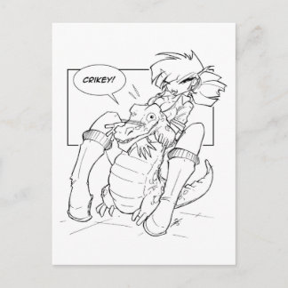Croc Hugger Briefkaart
