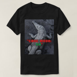 Croc-modus: AAN – vet en wild ontwerp T-shirt