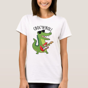 Croc N Roll Funny Crocodile Pun T-shirt