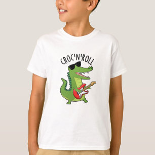 Croc N Roll Grappige Krokodil Puns T-shirt