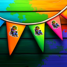 Croc on Wheels 12 Sticker Blad