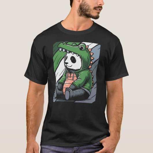 Croc Panda Crocodile Pandabear Alligator Panda T-shirt (Voorkant)