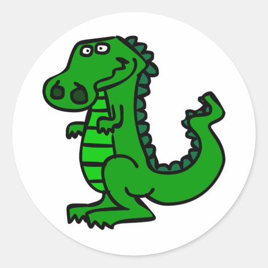 croc ronde sticker (Voorkant)