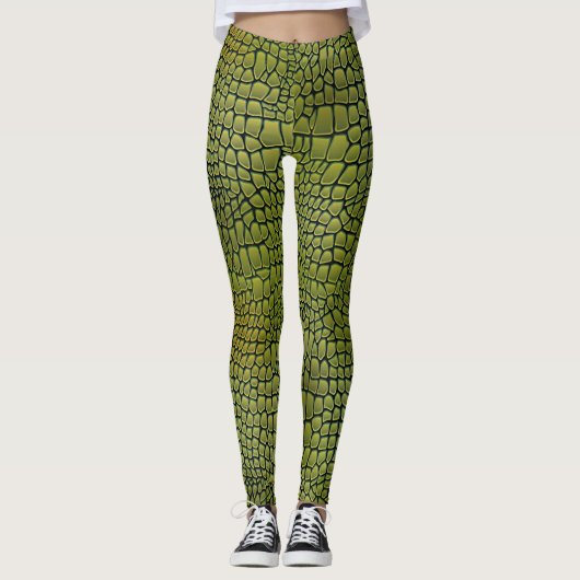 Croc Skin Leggings (Voorkant)