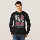 Croche Bilingual Crocheting Needlecraft  Sewing T-shirt (Voorkant volledig)