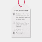 Crochet avec amour Étiquette de cadeau fait-main a (Dos)