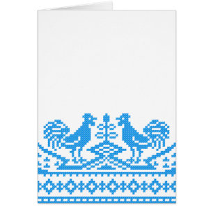 Crochet bleu Roosters