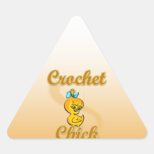 Crochet Chick Driehoek Sticker (Voorkant)
