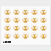 Crochet Chick Ronde Sticker (Vel)