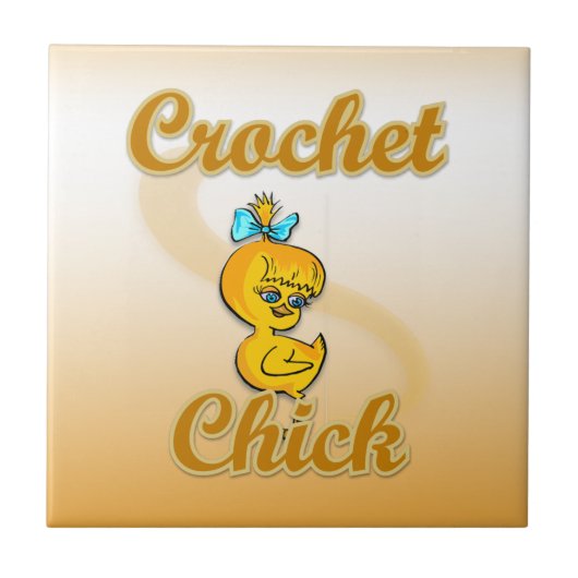 Crochet Chick Tegeltje (Voorkant)