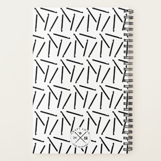 Crochet crochets Notes du fabricant Imprimer + Nom (Dos)