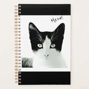 Crochet de chat noir et blanc