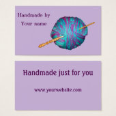 Crochet et fil Fabriqué à la main par cartes (Devant & derrière)