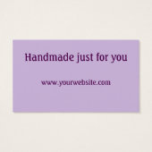 Crochet et fil Fabriqué à la main par cartes (Dos)