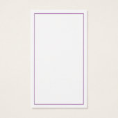 Crochet et fils Carte de visite violet fait main (Dos)