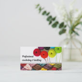 Crochet et Tricot Carte de visite couleur  (Debout devant)