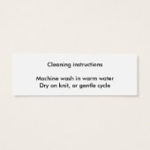 crochet étiquette cadeau avec instructions de lava (Dos)