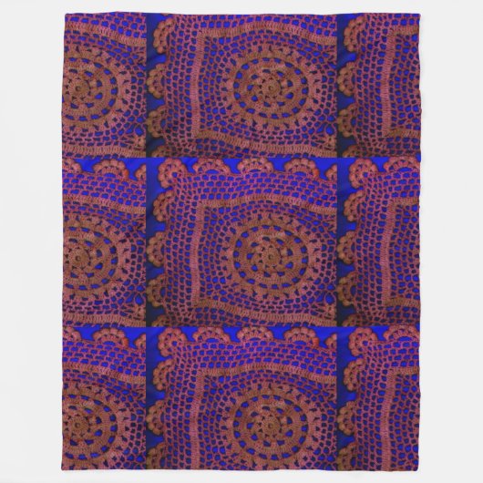 Crochet Fleece Deken (Voorkant)