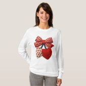 Crochet Heart Womens Tshirt (Devant entier)