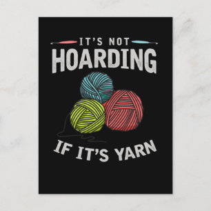 Crochet Hobby Crafting Yarn Knitter Briefkaart