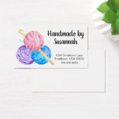 Crochet Hook en Yarn Handmade Visitekaartjes (Bureau)