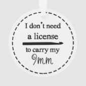 Crochet Hook License ・ Crafts Ornament (achterkant)