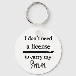 Crochet Hook License Crafts Sleutelhanger