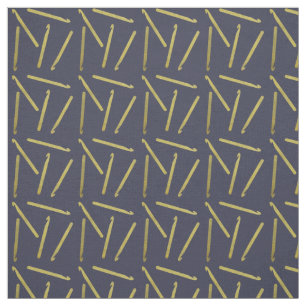 Crochet Hooks Crafts Gold + Midnight Blue Stof