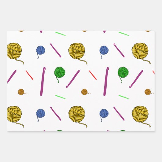 Crochet Inpakpapier Vel (Voorkant 3)