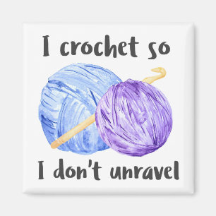 Crochet Joke Waterverf Yarn Magneet