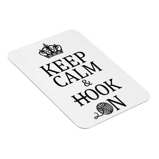 Crochet Keep Calm Hook on Crafts Magneet (Rechterzijde)