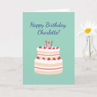 Crochet Knitting Crafty Mom Custom Happy Birthday  Kaart