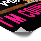 Crochet Knitting Don't Talk To Me I'm Counting  Poster (Hoek)