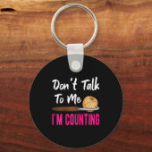 Crochet Knitting Don't Talk To Me I'm Counting  Sleutelhanger (Voorkant)
