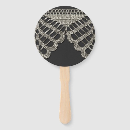 Crochet Lace Handwaaier (Voorkant)