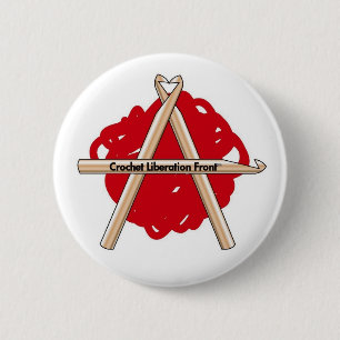 Crochet Liberation Front Ronde Button 5,7 Cm