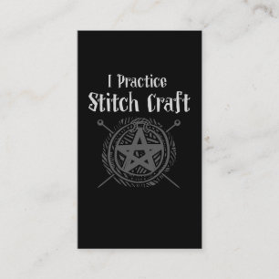 Crochet mama Witch Occult Crafting Yarn Lover Visitekaartje