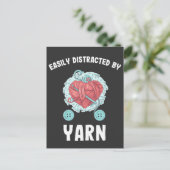 Crochet Moeder Needle Crafter Yarn Knitting Briefkaart (Staand voorkant)