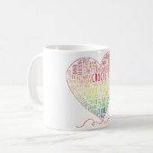 Crochet Mots Mug (Couleur) (Devant gauche)
