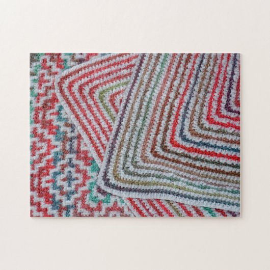 Crochet Pattern Colorful Legpuzzel (Horizontaal)